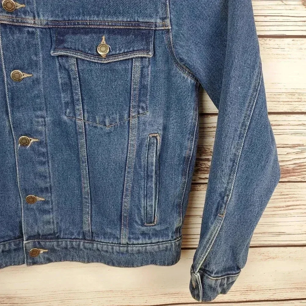 Wrangler Hero Men's Small Vintage Denim Jean Trucker Jacket